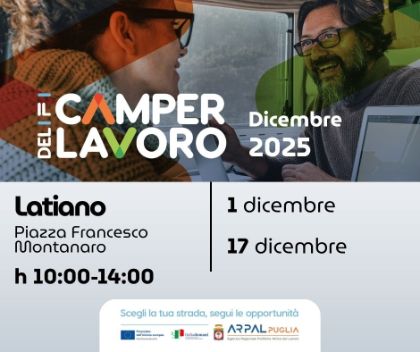CAMPER DEL LAVORO – ARPAL PUGLIA - DICEMBRE 2025