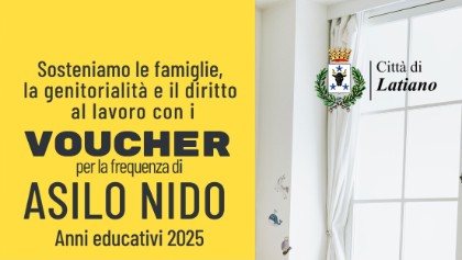 Contributo alle famiglie che usufruiscono dell'offerta educativa asilo nido 3-36 mesi - Anno Educativo 2025