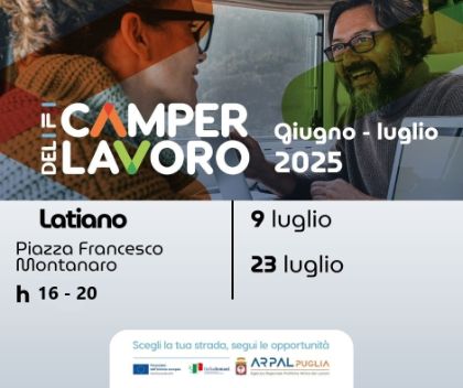 CAMPER DEL LAVORO MATERIALE PROMOZIONALE – ARPAL PUGLIA