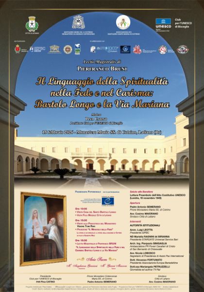 Fede, Carisma e Territorio: Pierfranco Bruni protagonista della Lectio Magistralis su Bartolo Longo al Monastero di Cotrino