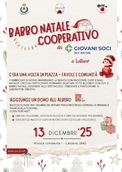 Babbo Natale Cooperativo arriva a Latiano!