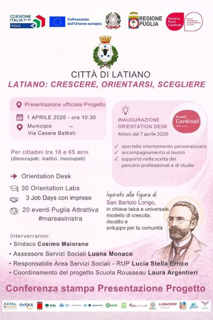 Latiano: crescere, orientarsi, scegliere