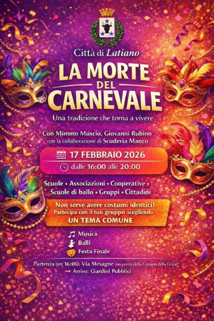 La Morte del Carnevale torna a Latiano 