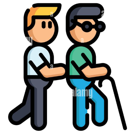 disabile con accompagnatore