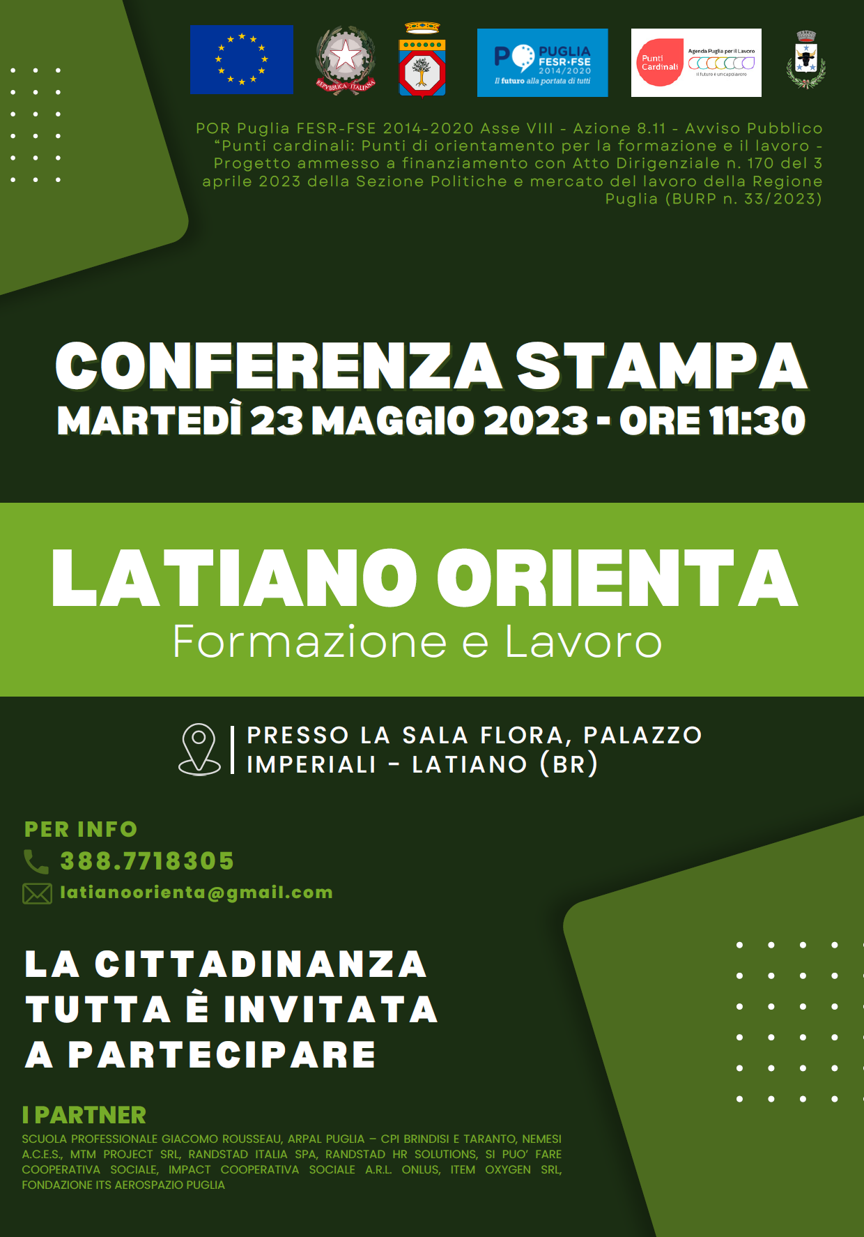 volantino conferenza stampa